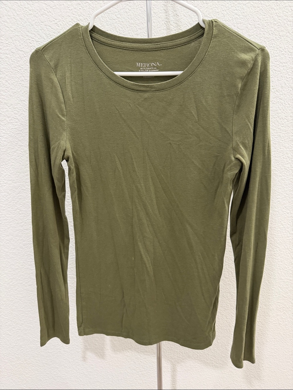 🎉SALE!!! Merona Olive Long Sleeve Crew Tee